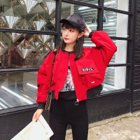 2018秋冬新款韩版女装短款棒球服宽松休闲外套女