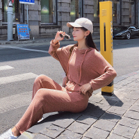 休闲运动套装2018春秋新款宽松慵懒居家服两件套