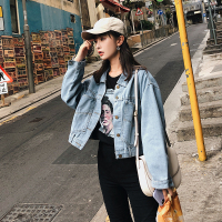 2018秋冬新款韩版女装短款学生休闲百搭牛仔外套