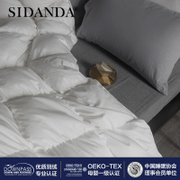 SIDANDA90%白鹅绒被静音羽绒冬被 四季被