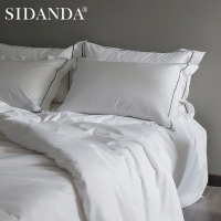 SIDANDA100支纯棉件套纯色六件套北欧风格件套酒店系列高支高密