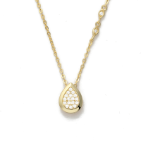 ELLE时尚项链水滴吊坠