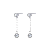 ELLE闪耀之星系列耳环 S925银时尚耳饰气质温婉甜美饰品