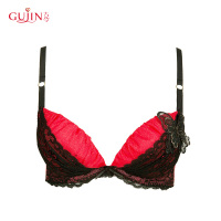 古今小胸蕾丝花边薄款深V调整型上托聚拢文胸罩内衣女 0F2152