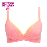 BLOSS/古今花小胸光面列3/4拼棉薄款聚拢少女文胸罩内衣女0GS59