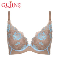 古今小胸上薄下厚性感蕾丝集中深V聚拢文胸罩内衣女0D871