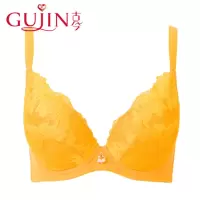 古今小胸纯色上薄下厚侧收上托深V聚拢文胸罩内衣女0G857