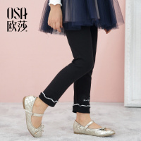 [M]欧莎童装女童打底裤2018春装女中大童休闲打底裤女童裤子春秋