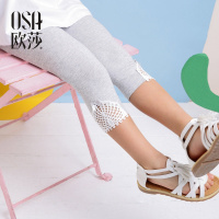 女童裤子夏装新款女童打底裤七分裤舒适休闲儿童裤女宝宝裤子