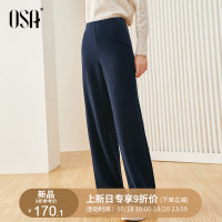 丝绒阔腿裤宽松直筒休闲裤2019新款秋冬裤子女显瘦百搭长裤子
