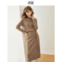 欧莎轻熟风毛衣套装女2019新款秋冬季针织半身裙子两件套名媛气质