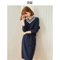 欧莎秋冬女半身裙套装轻熟洋气2019新款名媛气质毛衣裙子两件套OL