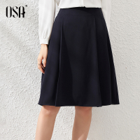 OSA高腰遮肚子伞裙半身裙女士气质a字中裙2020年新款秋季时尚裙子