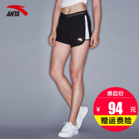安踏女士运动短裤2019夏季新款透气跑步健身训练短裤热裤女16725302