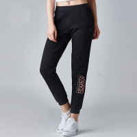 安踏女裤长裤2018夏季新款针织运动裤松紧休闲裤透气裤子16737746