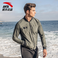 安踏男装外套anta2019新款男士飞行夹克梭织立领外套15738644