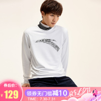 安踏男装卫衣2019新款套头卫衣大logo运动服上衣