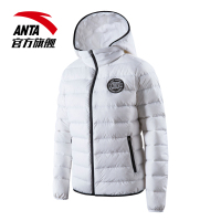 安踏anta羽绒服女秋季安踏官方旗舰店连帽拉链长袖羽绒轻薄运动棉服