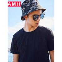 AMH韩版男装2018夏季新款青年打底衫圆领男士短袖T恤潮NZ8140琳