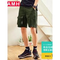AMH男装韩版夏装2018新款潮流青年学生时尚短裤休闲裤男PA8140璟
