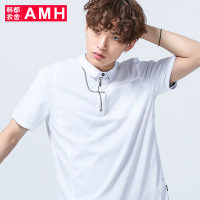 AMH男装韩版2018夏装新款青年时尚休闲短袖POLO衫男OPA7521夢絳