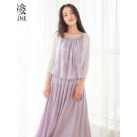 素缕夏装2018新款女小清新甜美吊带半裙时尚套装两件套SX8262芠