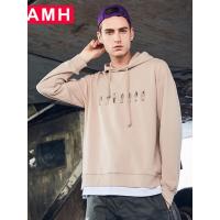 AMH韩版男装2018秋装新款潮流宽松套头休闲连帽卫衣男GR7300菰