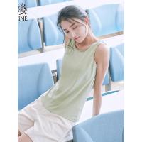 素缕夏装2018新款女百搭宽松无袖圆领背心女显瘦打底外穿SY6250竸