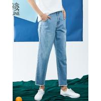 素缕秋装女2018新款文艺九分裤子宽松显瘦直筒牛仔裤女IS8257鑫