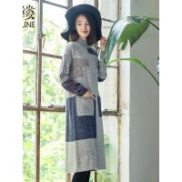 素缕2018秋装新款文艺打底衫针织半高领毛衣女款宽松OQS7403尛