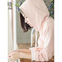 素缕秋装女2018新款文艺学生宽松连帽套头长袖卫衣女DS7401鶭