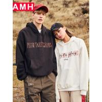 AMH韩版男装2018秋装新款潮流休闲连帽套头情侣卫衣NZ8802琳