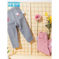 噺米妮哈鲁童装小猪佩奇儿童裤子婴幼儿2018秋装休闲长裤YY8097瑤