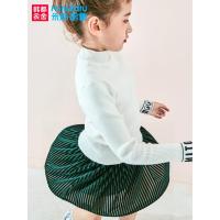 噺米妮哈鲁童装2018秋季新款女童裙子韩版金丝绒半身裙ZH9223燚