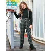 笗米妮哈鲁童装2018冬装新款女童裤子中大童背带休闲裤ZH9295燚