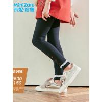 米妮哈鲁童装2018冬装新款女童韩版儿童加厚长裤加绒裤子ZG7209燚