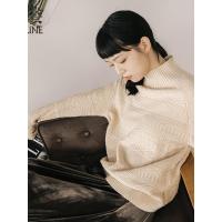 素缕秋装2018新款女文艺套头半高领宽松打底棉线毛衣QS8312栐0929