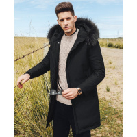 enk2018冬季新款 时尚年轻连帽毛领男士羽绒服