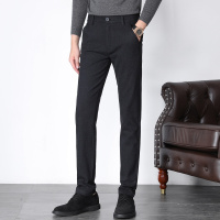 【自营】enk男装 时尚帅气微弹显瘦加厚保暖磨毛款修身直筒男士休闲裤