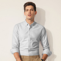 enk2018冬季新款爆款简约休闲牛津纺棉质长袖衬衫