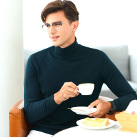 enk2018冬季新款 【合身保暖】新款毛衣帅气百搭合身保暖高领男士羊毛衫