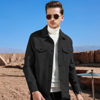 enk2018冬季新款 【明辑线贴袋】秋季新款绅士简约风单排钦扣小翻领常规版高密夹克外套