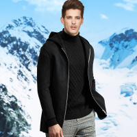 enk男装 新款百搭品质手工羊毛双面尼男士大衣