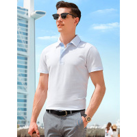 【苏宁自营】enk男装 夏季新款清爽透气翻领衬撞色青年男士短袖POLO衫