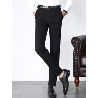 【苏宁自营】enk男装 新款韩版微弹精致袋盖修身小直筒男士休闲裤西裤