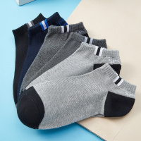 ENK内衣 6双盒装纯色棉质中筒吸汗运动男士袜子