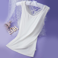 ENK 1件装简约美背修身百搭无袖吊带内搭打底背心女