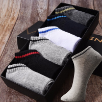 ENK男士袜子 6双盒装新款夏季薄款吸汗低帮浅口隐形袜船袜男