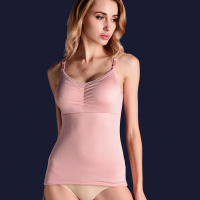 ENK内衣 加绒加厚紧身冬季吊带女士托胸打底保暖背心