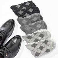 ENK 2019新款秋季男士中筒商务袜毛巾袜秋天加厚男士袜子